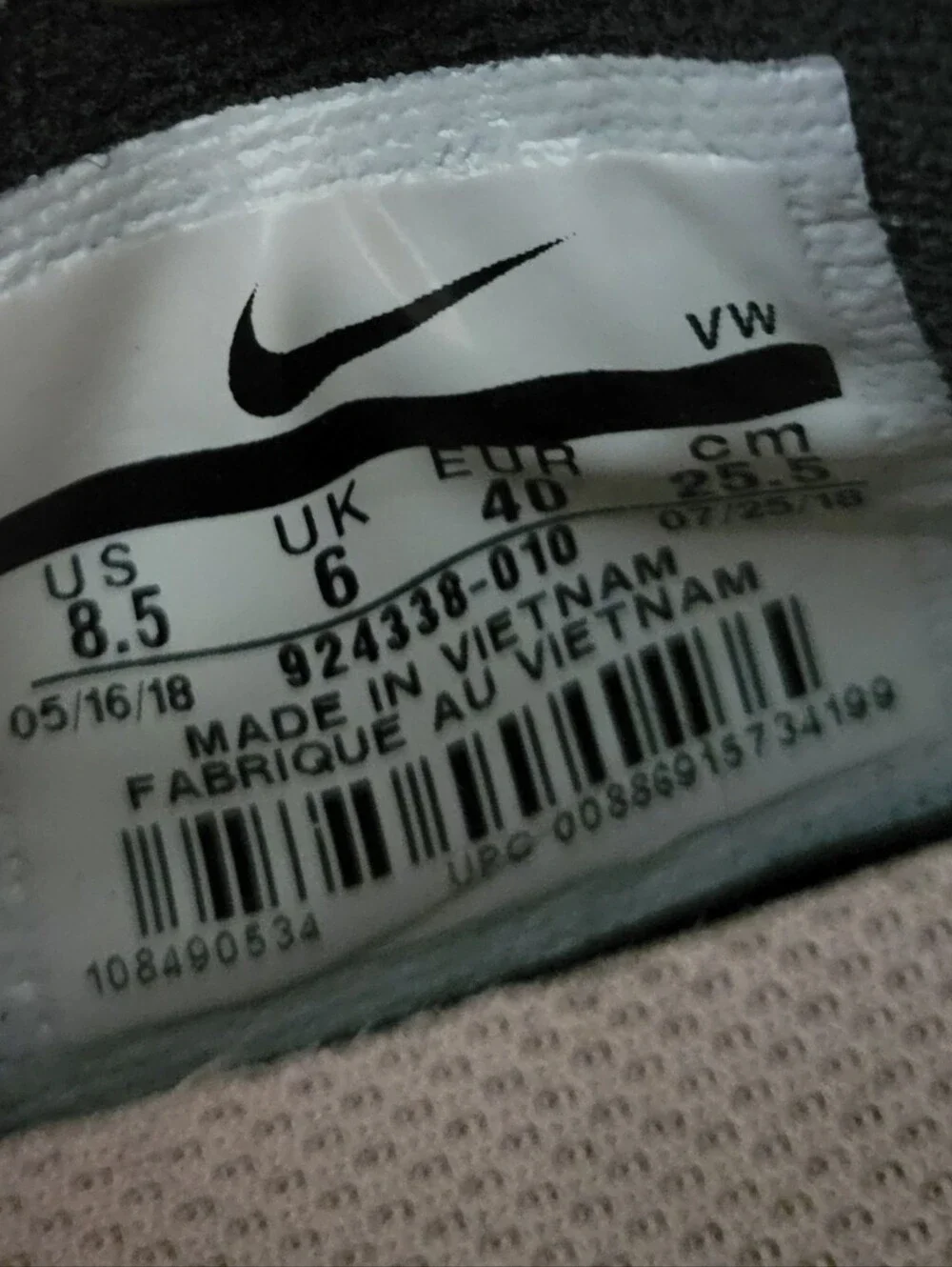 Nike Air Bella Black and Grey Own the Day Training Running Sneakers